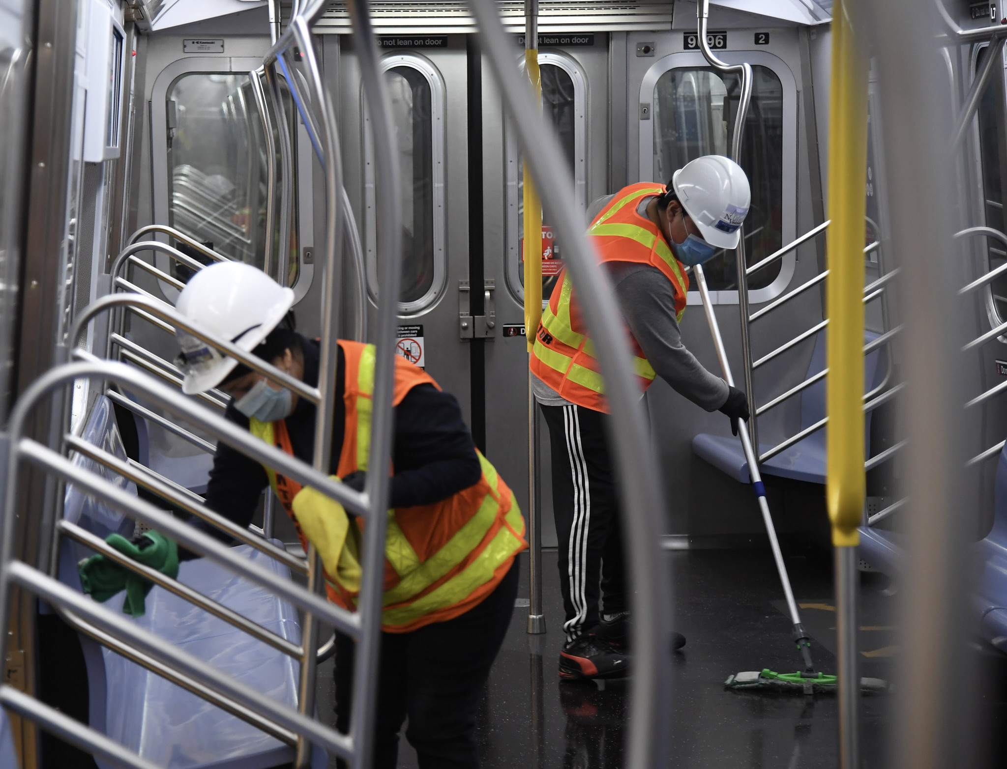 MTA crews perform overnight subway cleaning