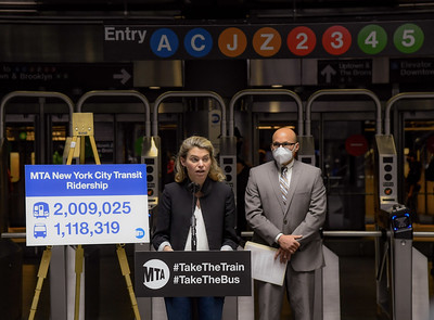 Daily Subway Ridership Tops Two Million for the First Time Since Beginning of COVID-19 Pandemic 