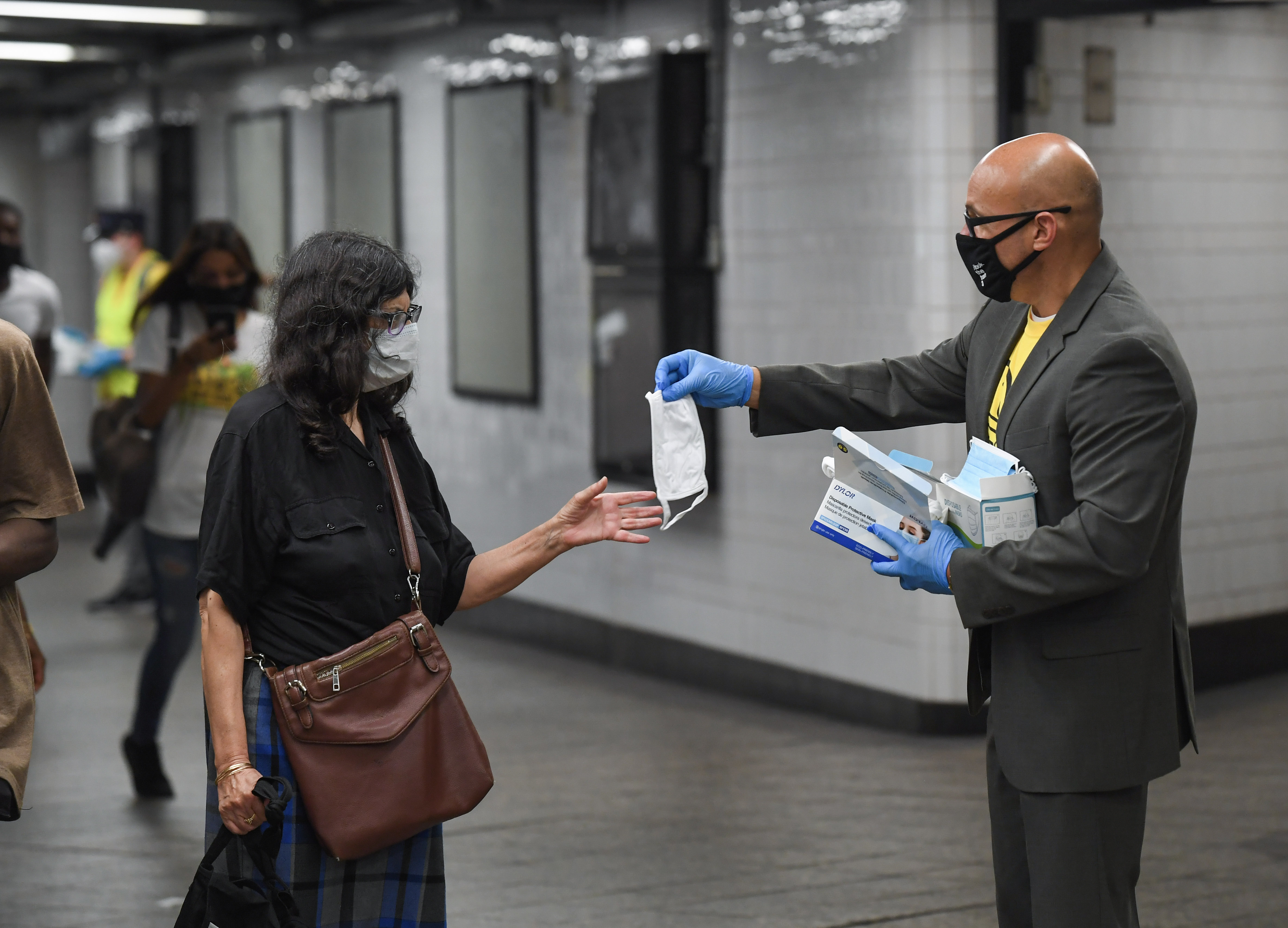 MTA Leadership Participates in Mask Force 14 While Reminding Customers Masks are Still Required on Trains and Buses