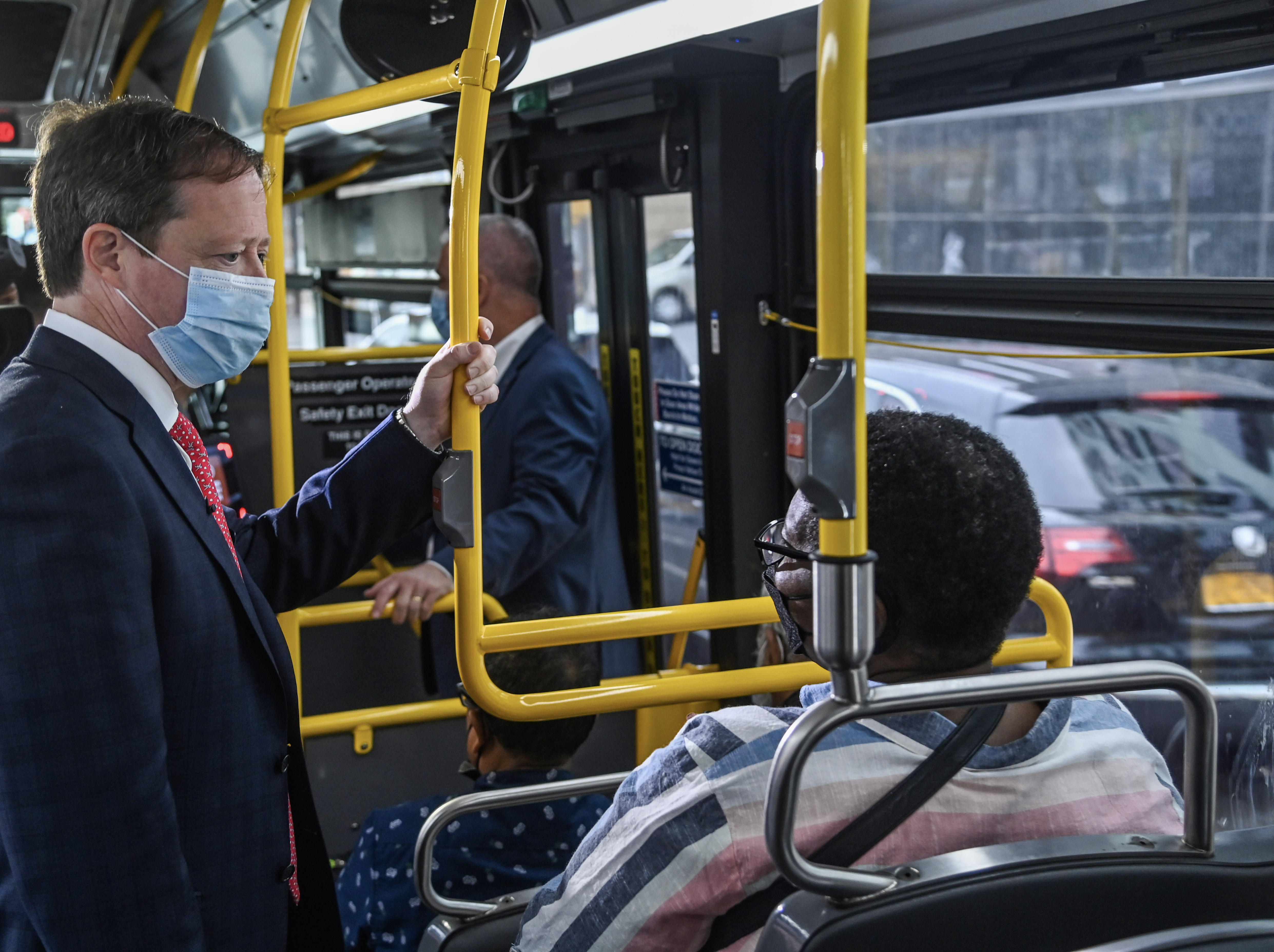 SEE IT: MTA New York City Transit President Richard Davey Meets Bronx Bus Riders on First Weekday of Bronx Local Bus Network Redesign 