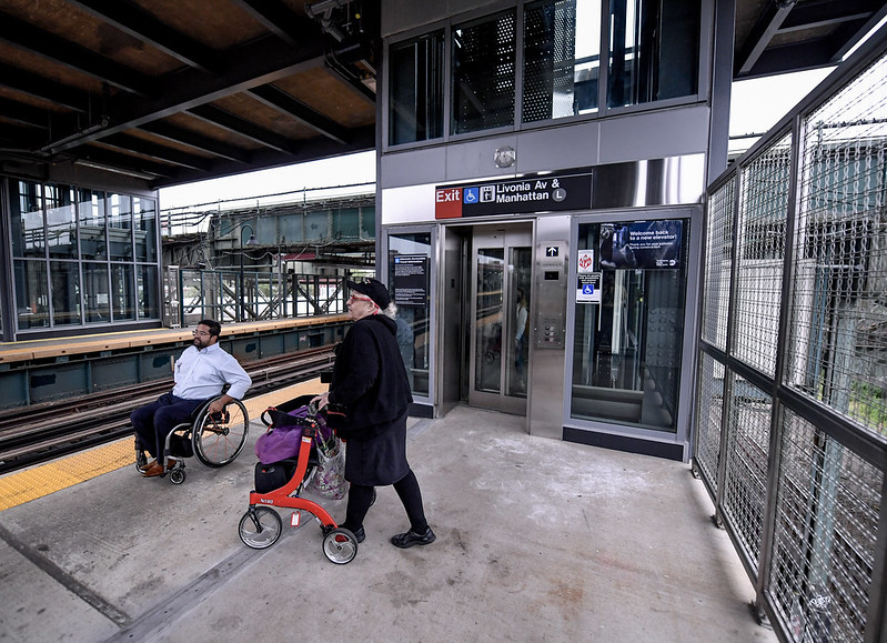 PHOTOS: MTA Announces ADA Accessible Elevators at Livonia Av Station Are Now Open