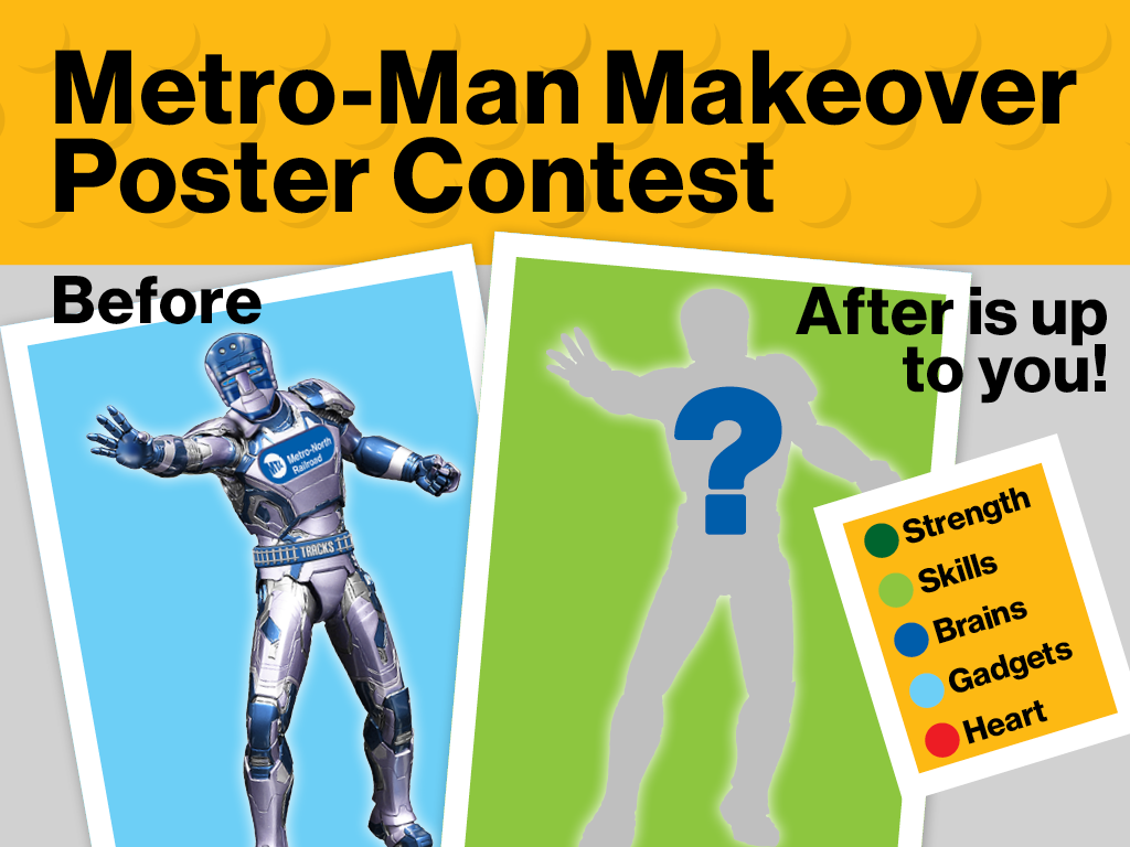 2022 Rail Safety Week Metro-Man Costume Design Poster Contest