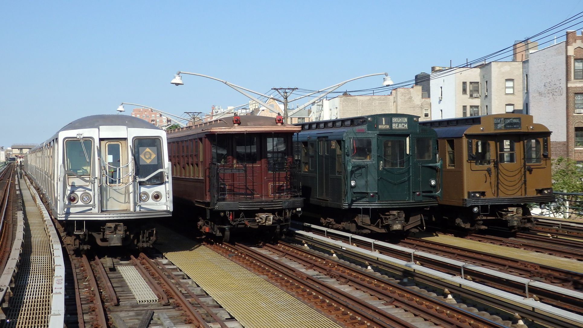ICYMI: Ride Vintage Trains at the New York Transit Museum's Parade of Trains at Brighton Beach